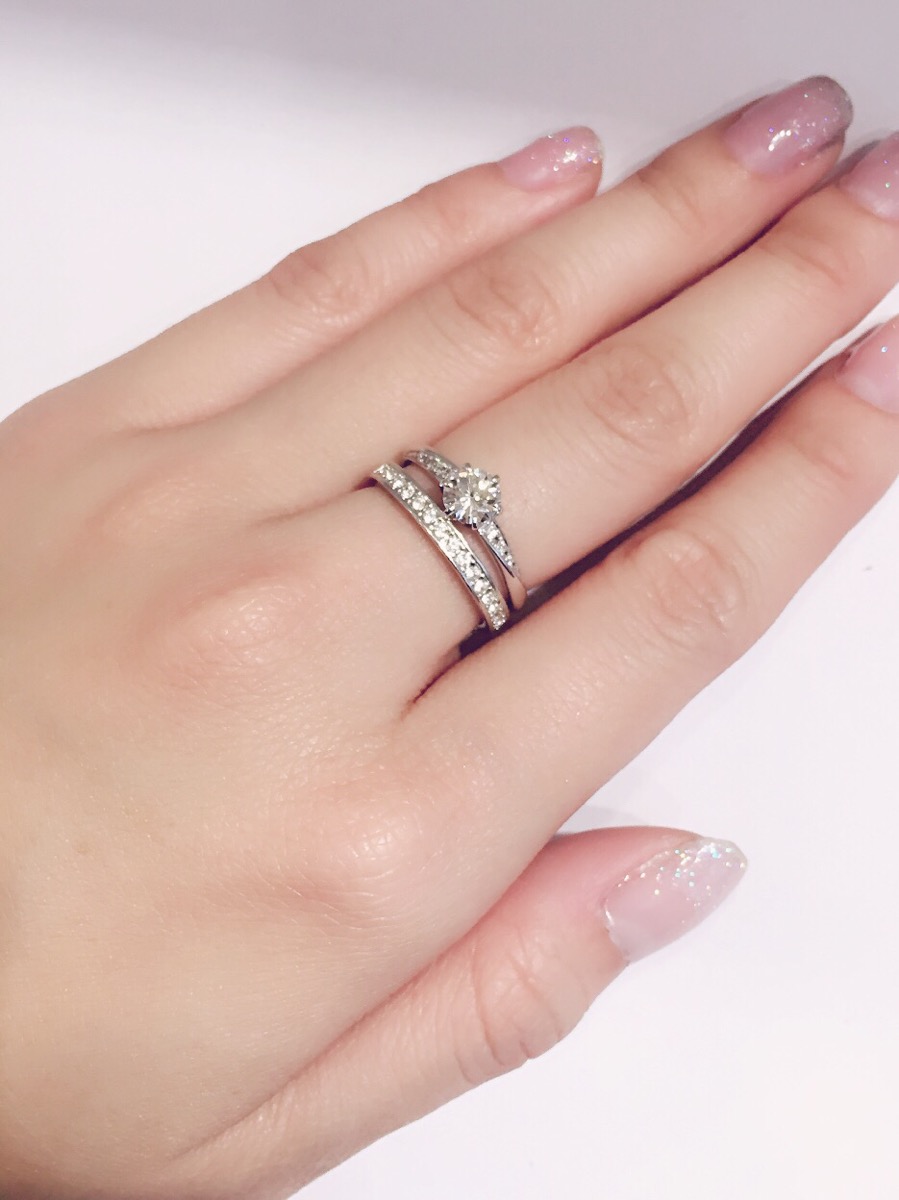 eternity ring match with solitaire ring