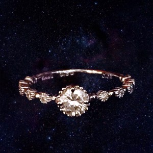 K18WG 0.3ct ring