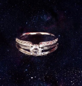 K18wg 0.53ct ring