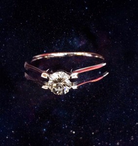 K18wg 0.5ct dia ring