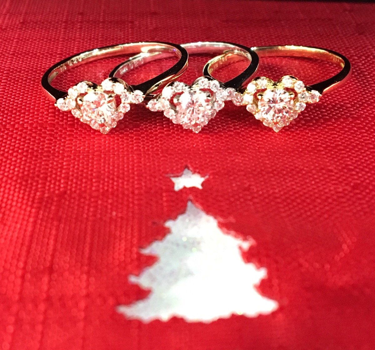 Heart shape rings