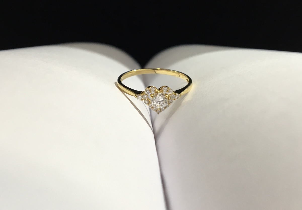 K18 yellow gold ring