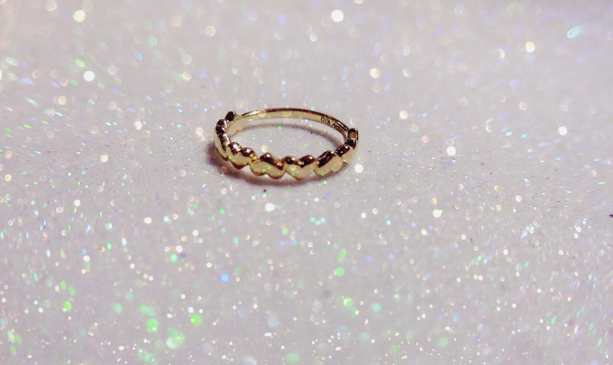 heart shape pinky ring