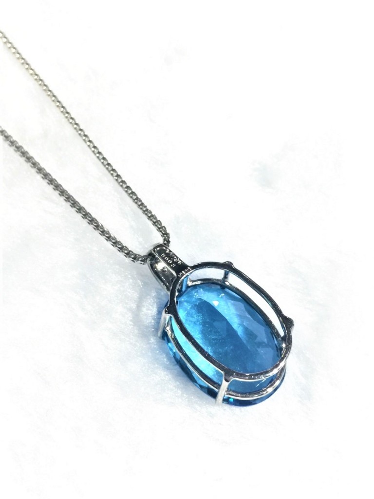 Back of Topaz Necklace