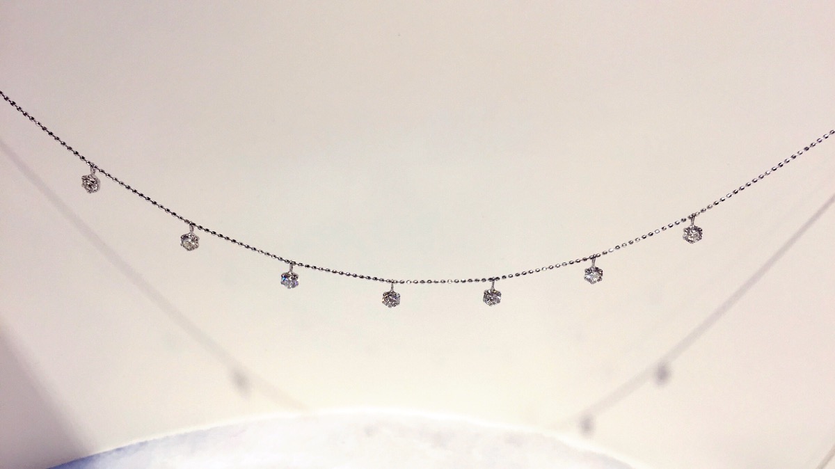 7 piece diamond necklace