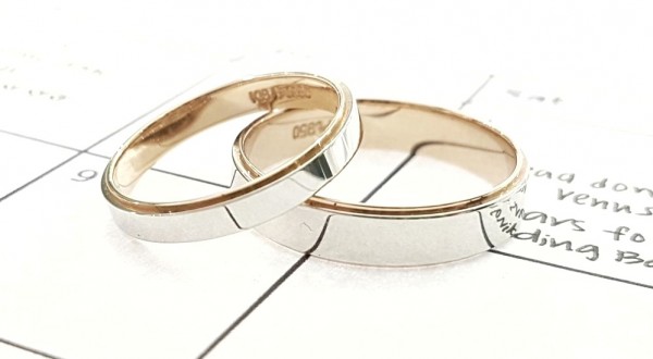 Two Tone Wedding Bands