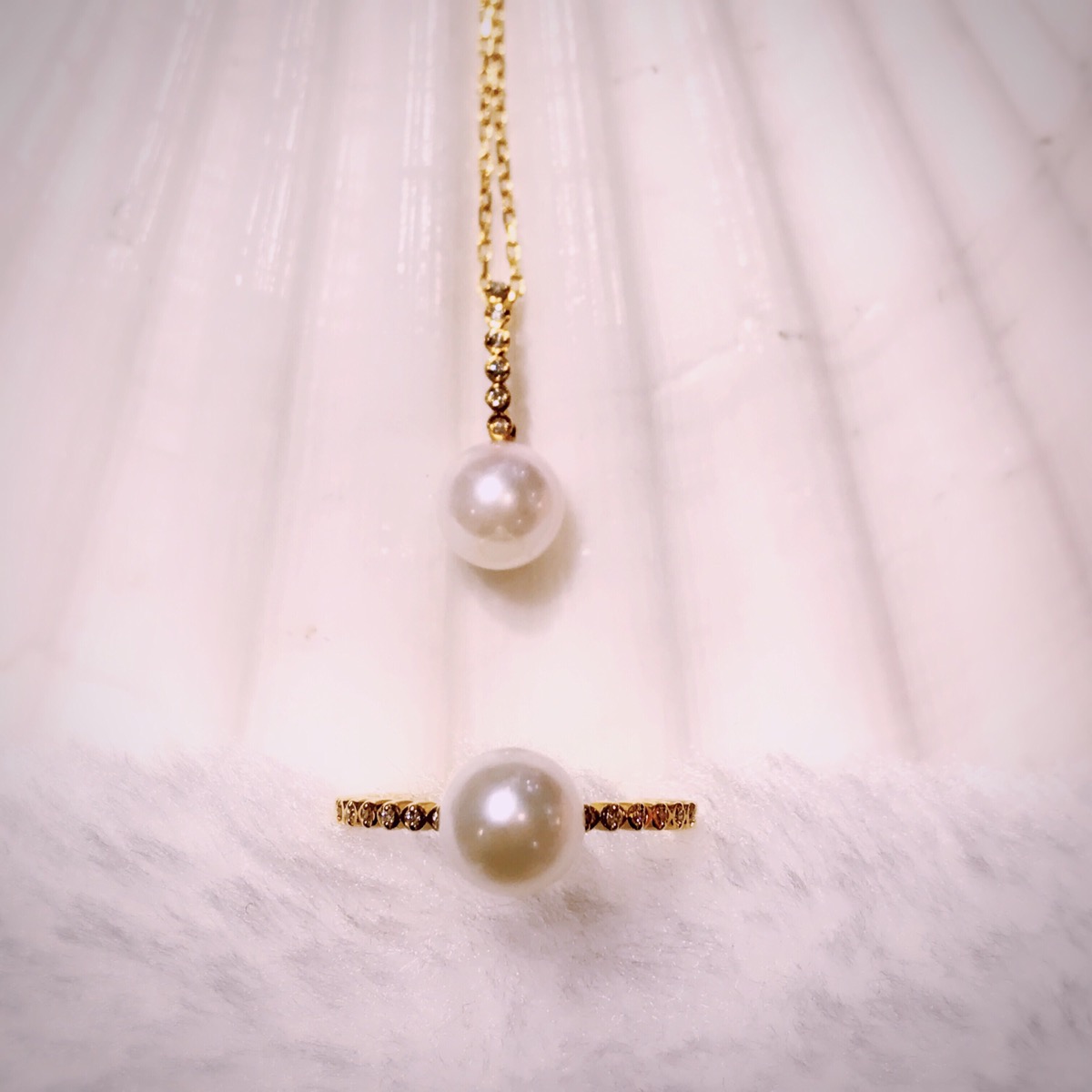 K18YG PL Ncl & K18YG PL Ring