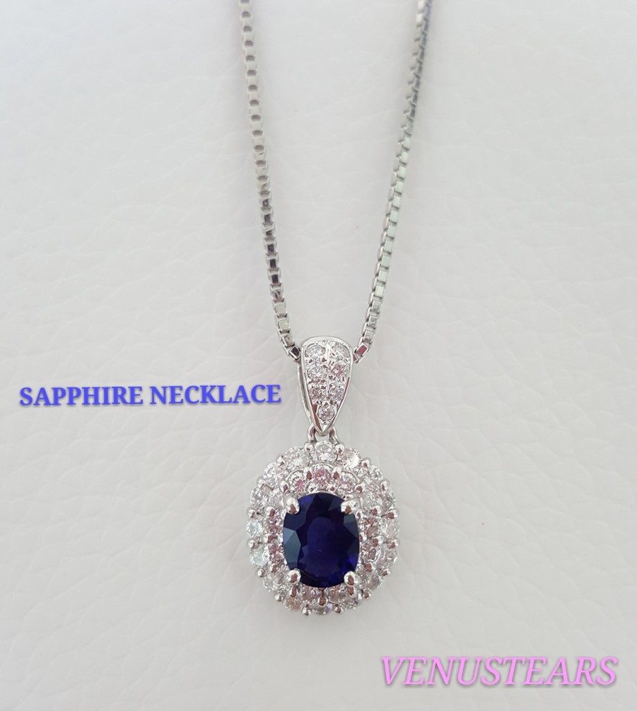 SAPPHIRE 0.80CT DIAMOND 0.70CT