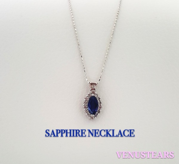 SAPPHIRE 0.95CT DIAMOND 0.43CT