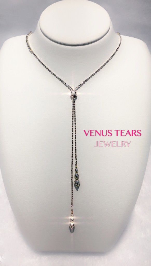 DIAMOND CUTS LONG NECKLACE