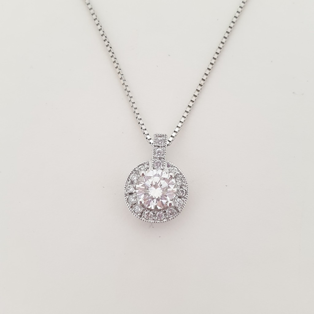 ⑫ K18WG Diamond 0.55ct G I1 VG GIA 6152945998 Necklace $4299 $2599