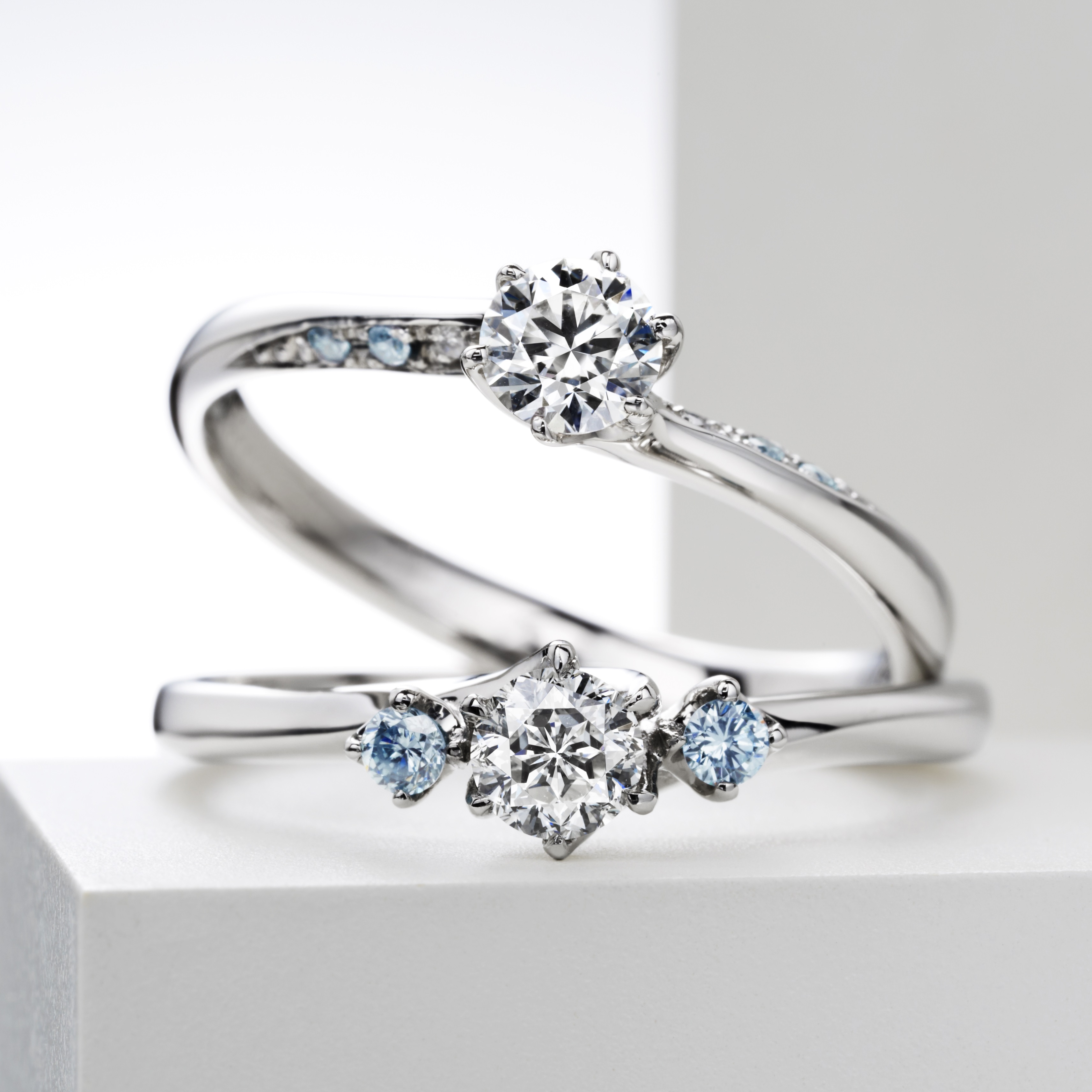 Ice blue deals diamond ring