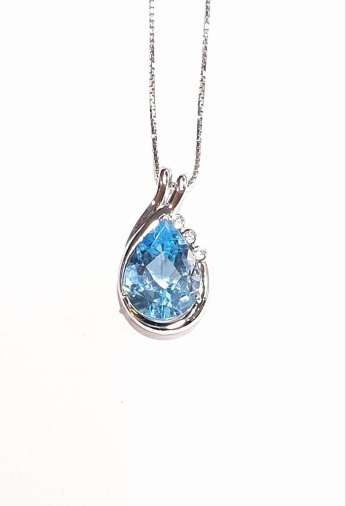 topaz stone necklace